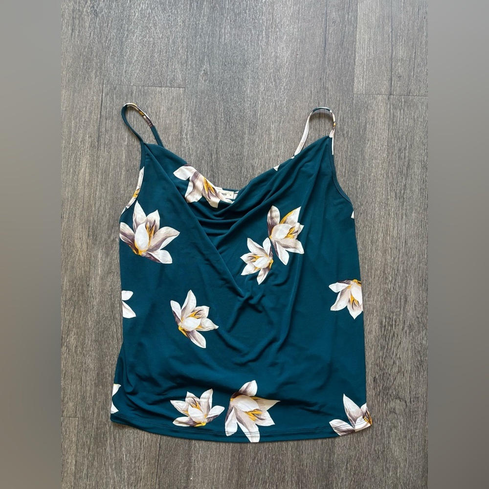 Elegant Floral Cowl Neck Camisole